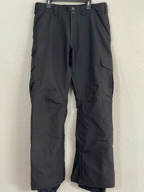 Burton Men's MB Black Cargo Snow Pants - Rugged Winter Performance